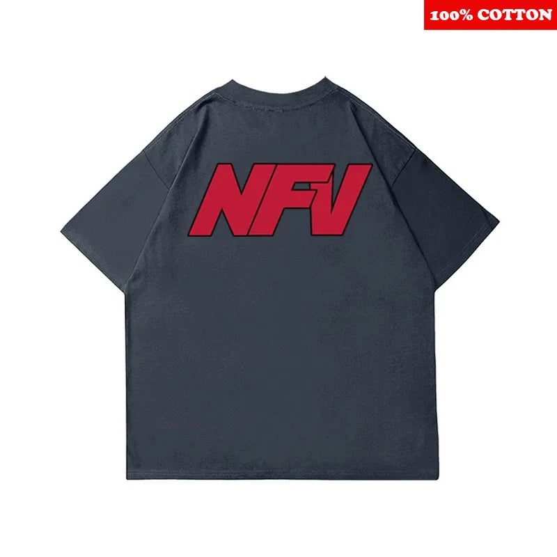 ins Personalized Letter Print T-shirt T-shirt Men's Summer 2025 New Casual 100%Cotton short sleeve T-shirt Y2k Top mens clothing