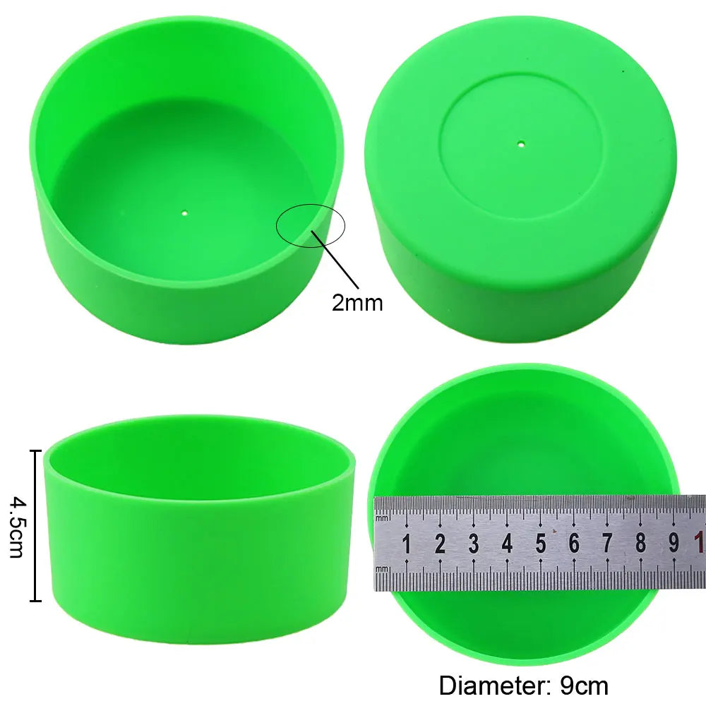 9cm Water Cup Mat Silicone Thermos Coasters 90mm Cup Bottom Ring Wear Resistant Shatter Resistant Bottom Cover Coaster