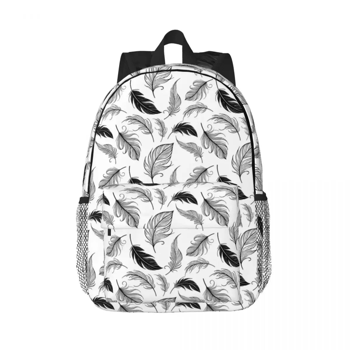 Pastel Puffs Feathers Backpack Hot Sale Daypack Large Capacity Boy Girls BookBag Shoulder Bags for Men Women Children School Bag