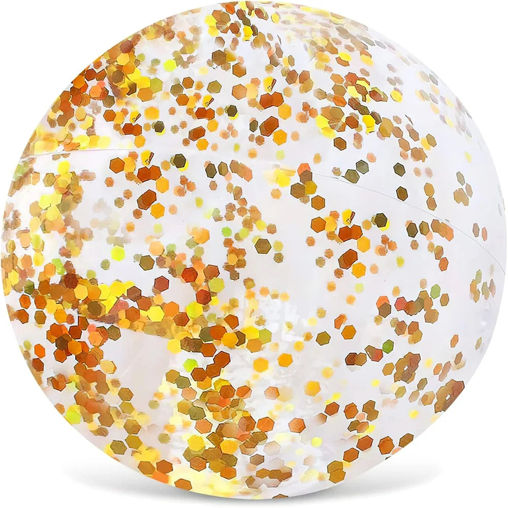 Inflatable Beach Ball 40CM Colorful Jumbo Pool Toys Balls Clear Swimming Pool Water Beach Toys Outdoor Summer Party Favors
