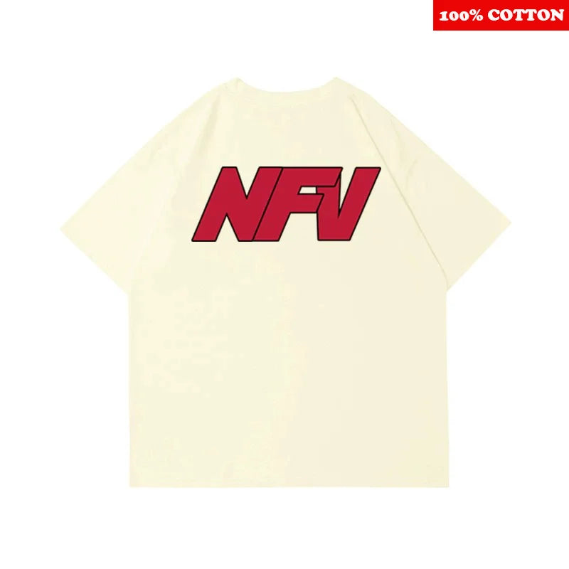 ins Personalized Letter Print T-shirt T-shirt Men's Summer 2025 New Casual 100%Cotton short sleeve T-shirt Y2k Top mens clothing