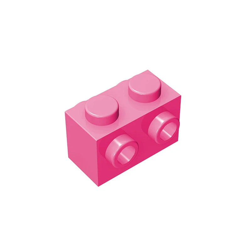 Gobricks 10PCS MOC Bricks 52107 1x2 for Building Blocks Parts DIY Educational High-Tech Parts Creativity Game Compatible Toys