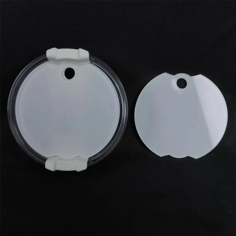 10pcs/Lot New Acrylic Sublimation Name Plates for 40oz Tumbler Lid Topper Custom Tumbler Name Tag