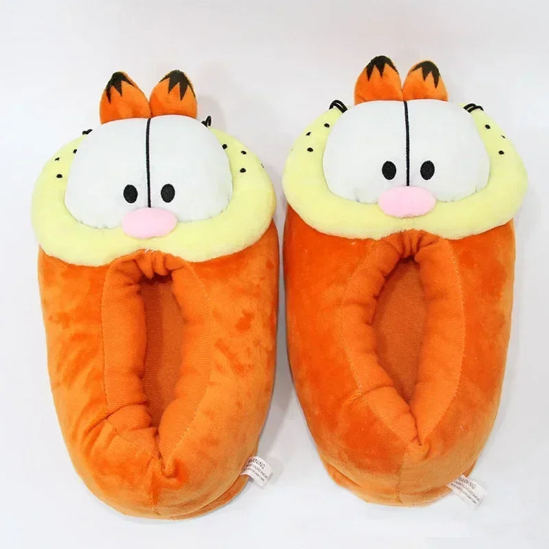 Kawaii Garfields Plush Slipper Cotton Slippers Cosplay Anti-slip Home Shoes Winter Comfortable Cotton Shoes Couple Casual Shoes