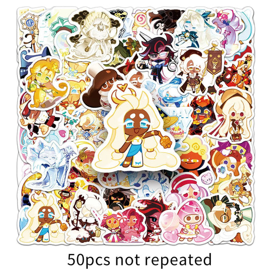 10/50PCS Game Cookie Run Kingdom Graffiti Stickers Cartoon Cute Personality Creative Decoration Desk Phone Case Decal Kids Toy