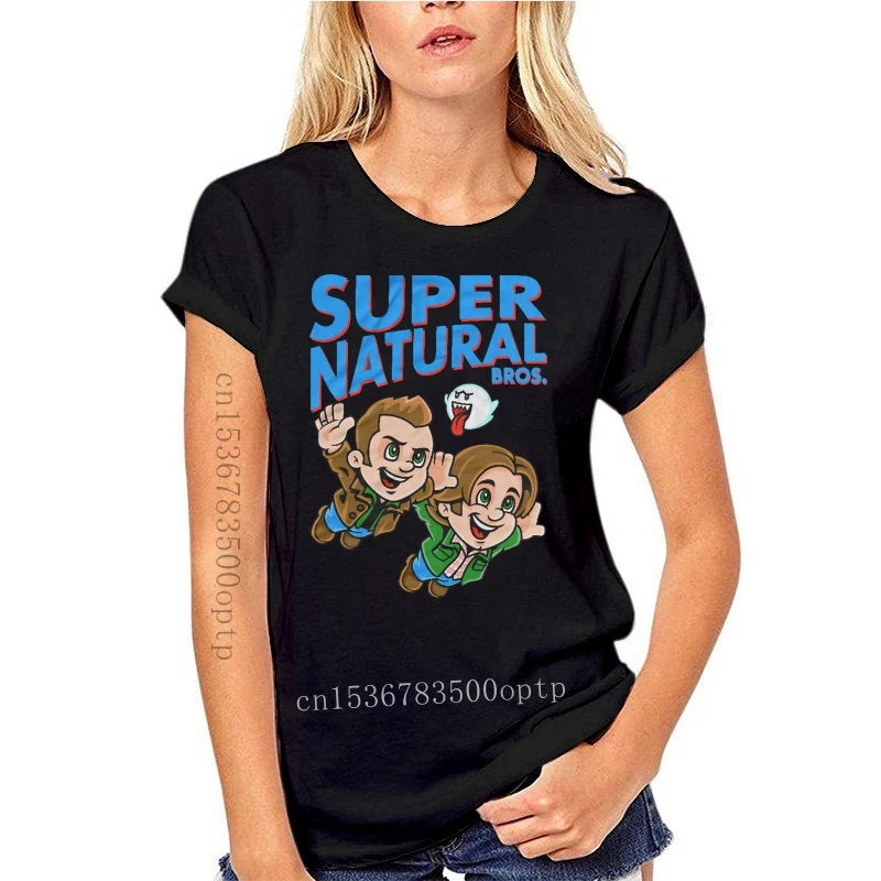 New Supernatural T Shirt Super Natural Bros Tri Blend Funny T Shirt Black Navy Men