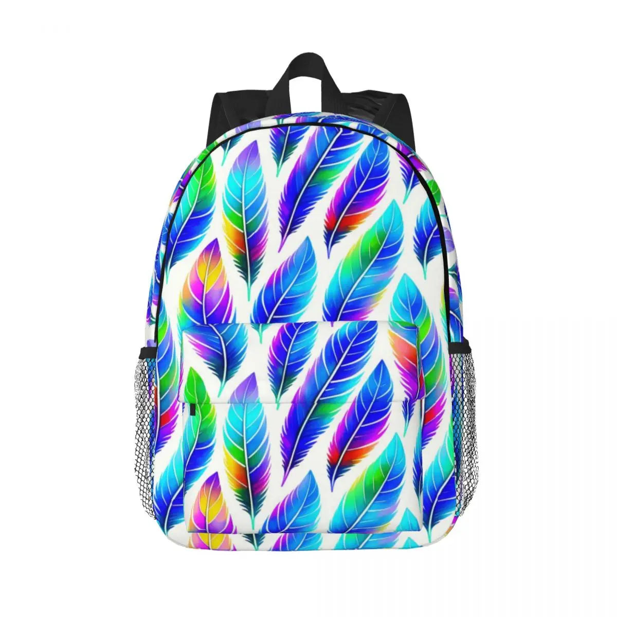 Pastel Puffs Feathers Backpack Hot Sale Daypack Large Capacity Boy Girls BookBag Shoulder Bags for Men Women Children School Bag