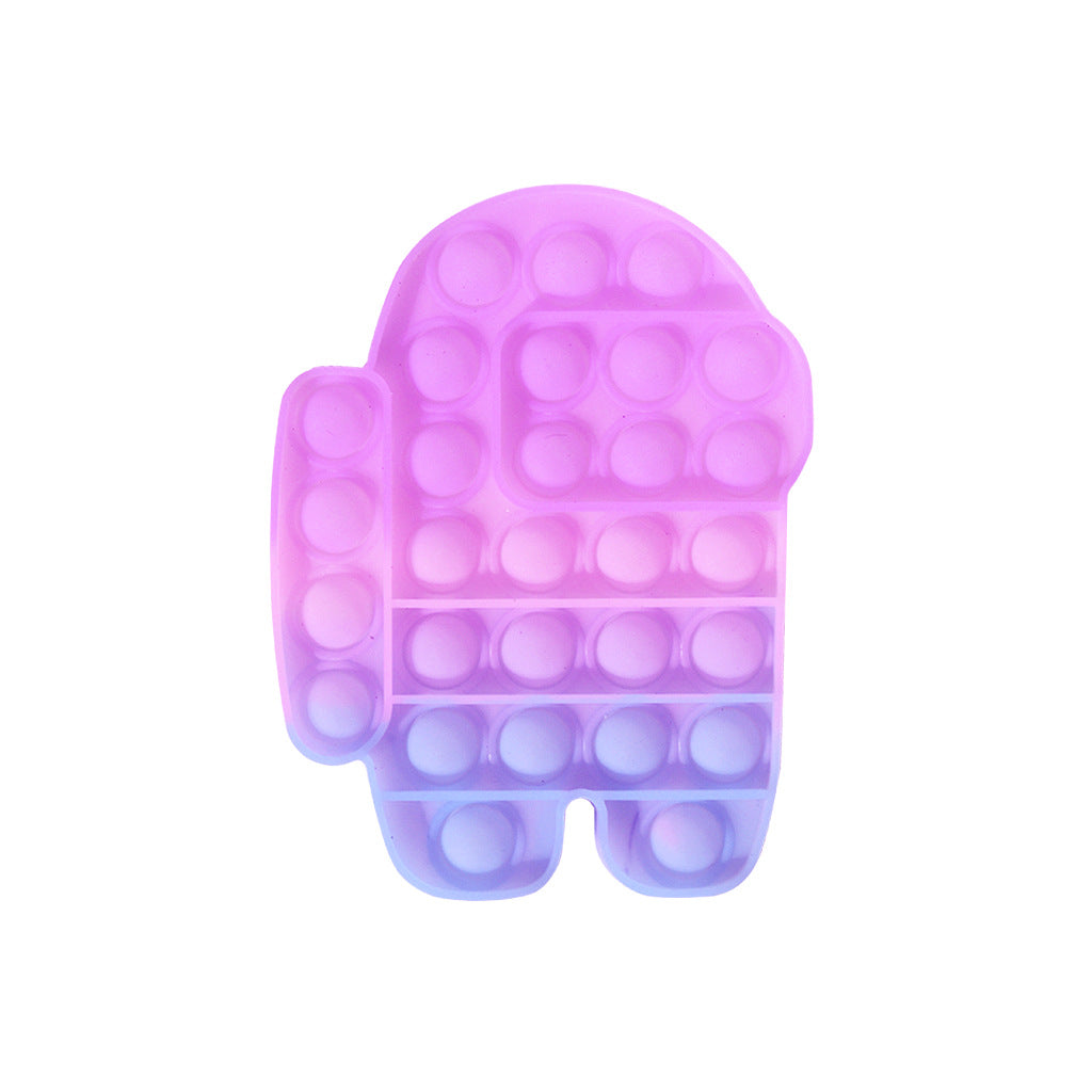 Change Color Under SUN Push Pop Fidget Sensory Toy-Purple Colection-4