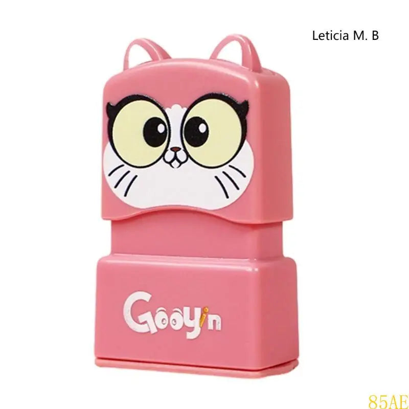 85AE Baby Name Seal Create Unique Patterns for T-Shirt Uniform Bag Books Name Stamp for Kids