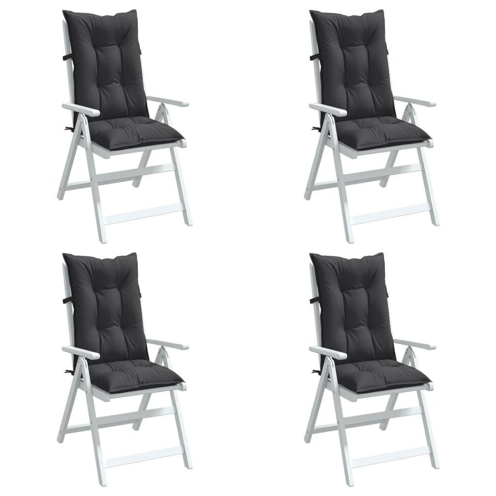 vidaXL Highback Chair Cushions Outdoor Seat Pad Garden Patio Furniture Fabric-5