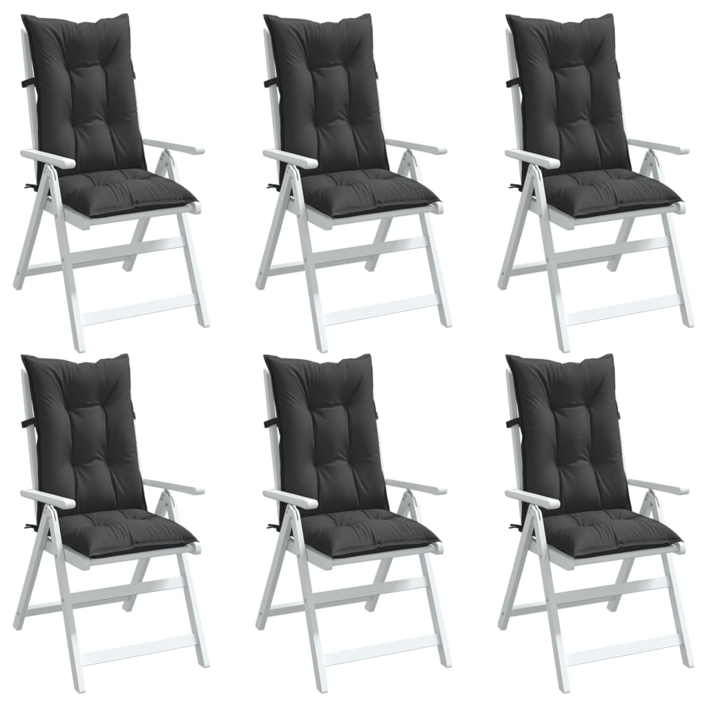 vidaXL Highback Chair Cushions Outdoor Seat Pad Garden Patio Furniture Fabric-1