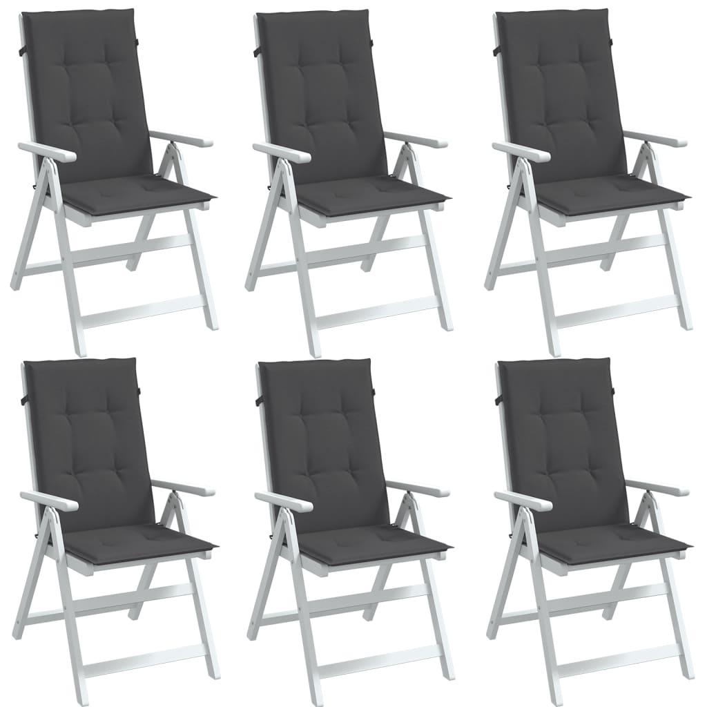 vidaXL Highback Chair Cushions Outdoor Seat Pad Garden Patio Furniture Fabric-6