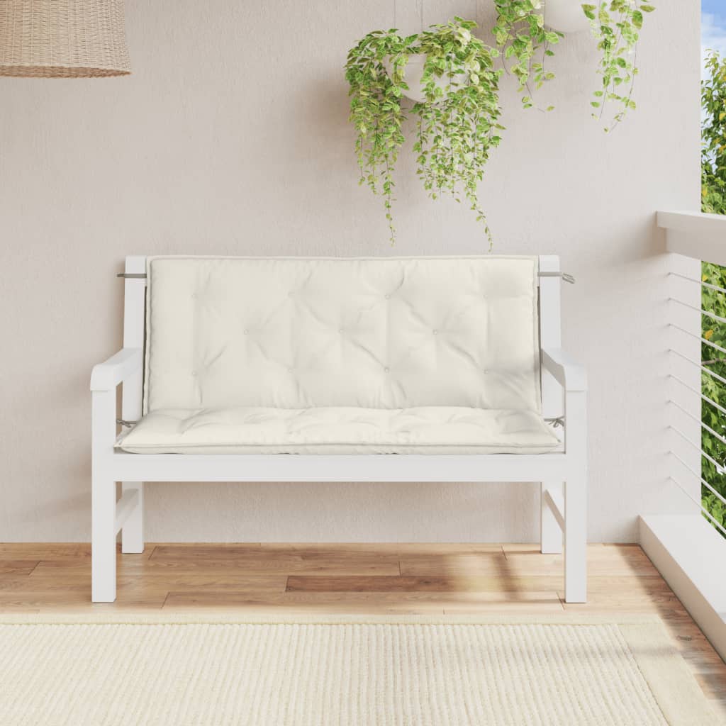 vidaXL Garden Bench Cushions Seat Pad Outdoor Patio Furniture 2 Pcs Fabric-2