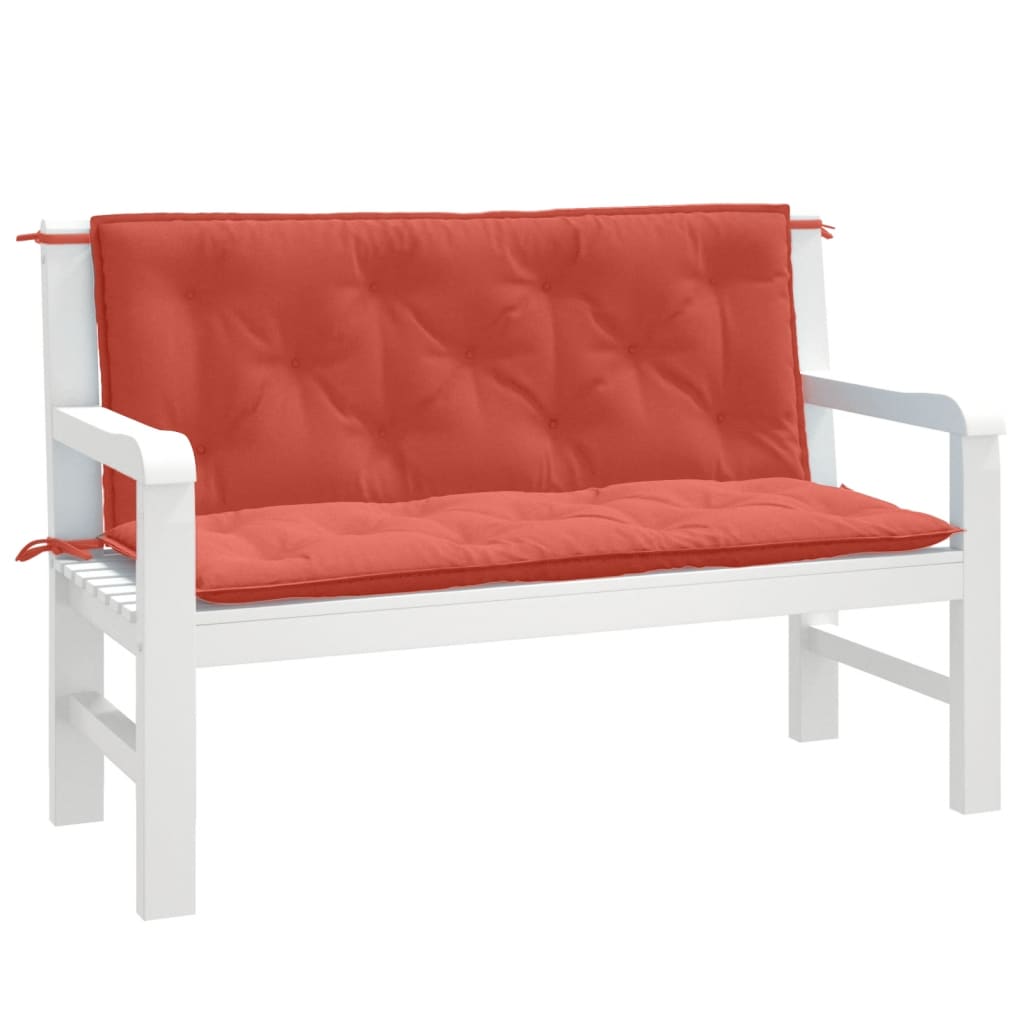 vidaXL Garden Bench Cushions Seat Pad Outdoor Patio Furniture 2 Pcs Fabric-13
