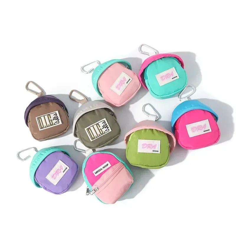 Kawaii Mini Purse Coin Pouch Earphone Key Storage Bag Book Bag Pendant Children's Macaron Cute Wallet Zipper Coin Purse Kids