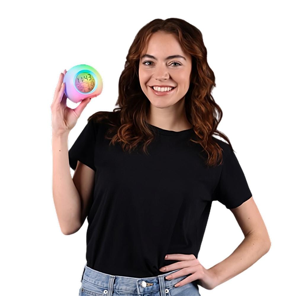 LED Display Desktop Digital Alarm Clock-3