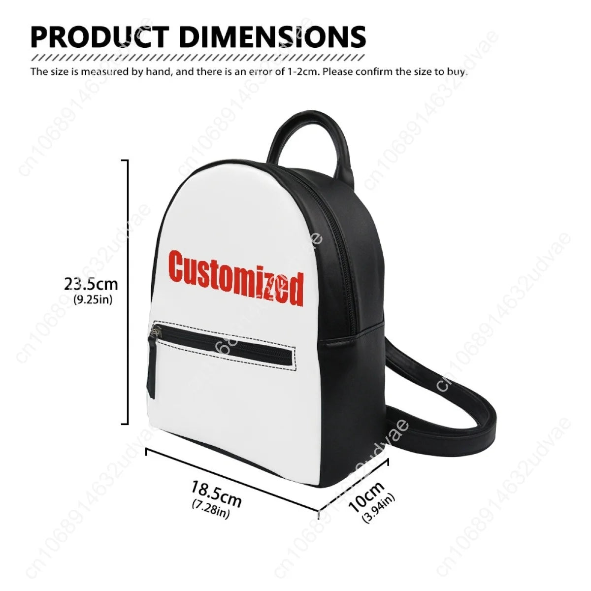 Custom Backpack Purse Women Child Schoolbags Personalized Double Shoulder Bag High Quality Mini Daypack Leather Travel Bag Gift