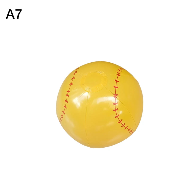 PVC Inflatable Football Baseball Basketball Volleyball Happy Summer Beach Party Decorations Swimming Pool Inflatable Toy Ball