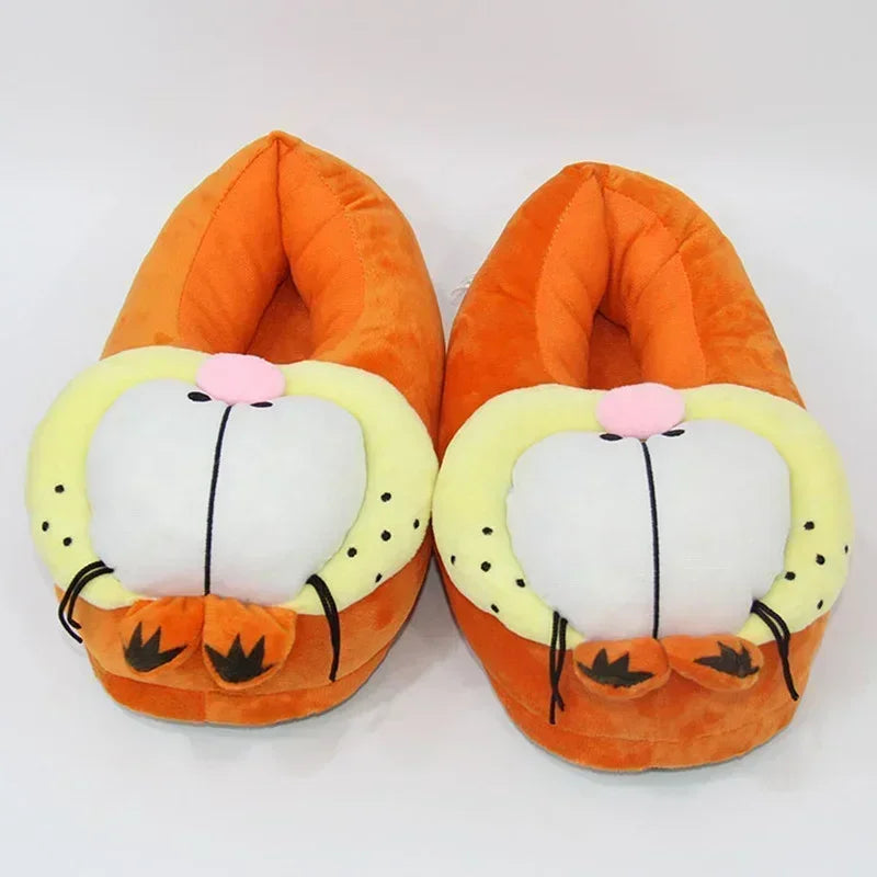 Kawaii Garfields Plush Slipper Cotton Slippers Cosplay Anti-slip Home Shoes Winter Comfortable Cotton Shoes Couple Casual Shoes