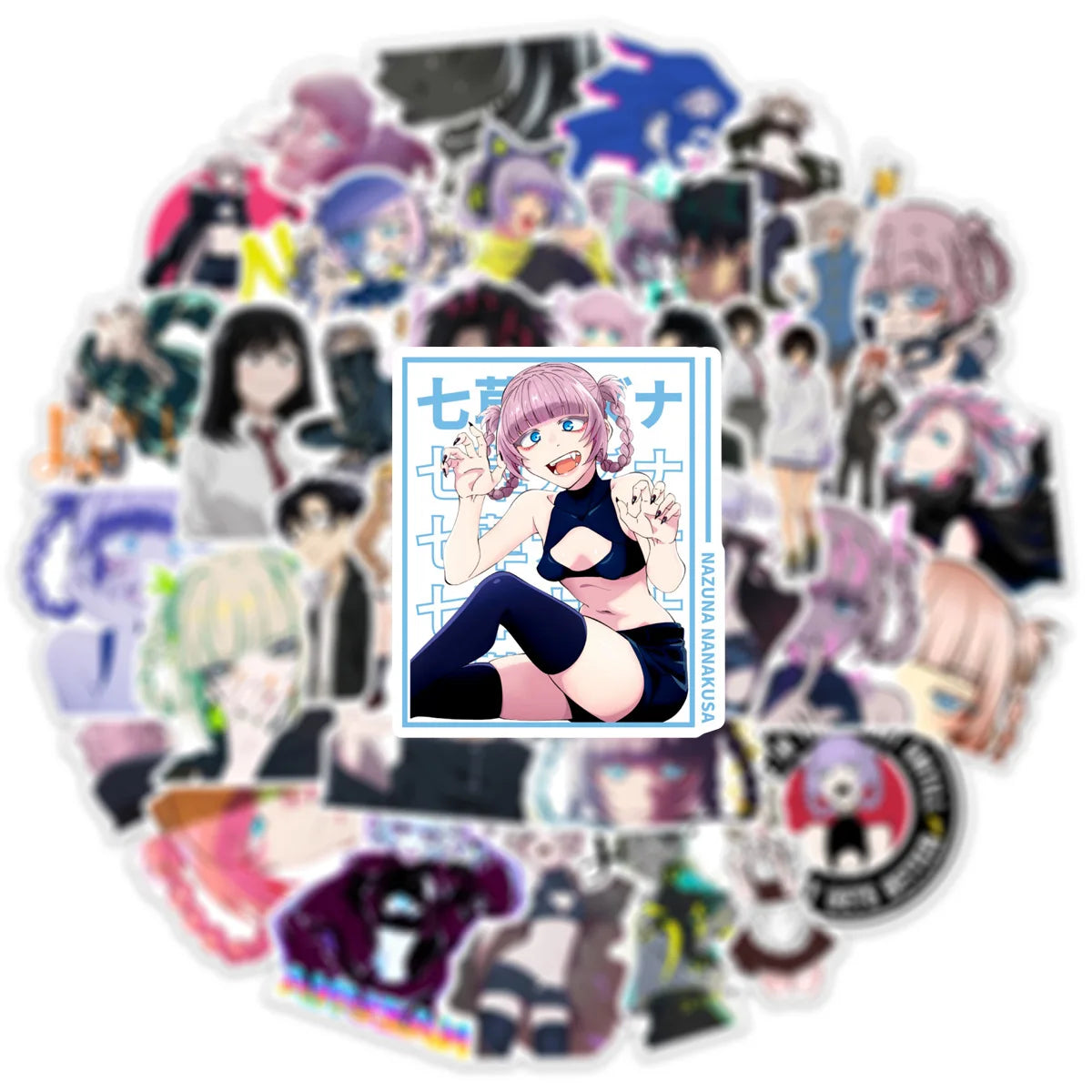 10/50PCS Call Of The Night Anime Stickers Kou Nazuna Sticker Waterproof Laptop Skateboard Motorcycle Guitar Phone Girls Decal