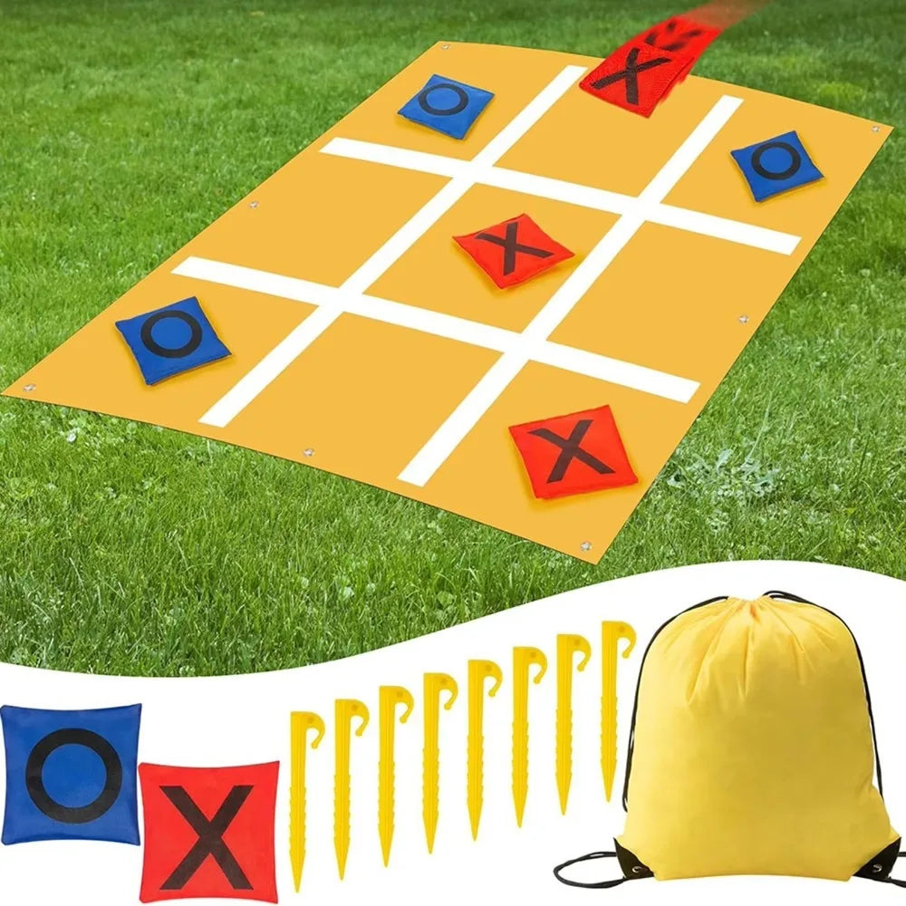 Lightweight Bean Bag Throwing Game Kids Giant-Tic-Tac-Toe Game Funny Kids Throwing Game Set Portable