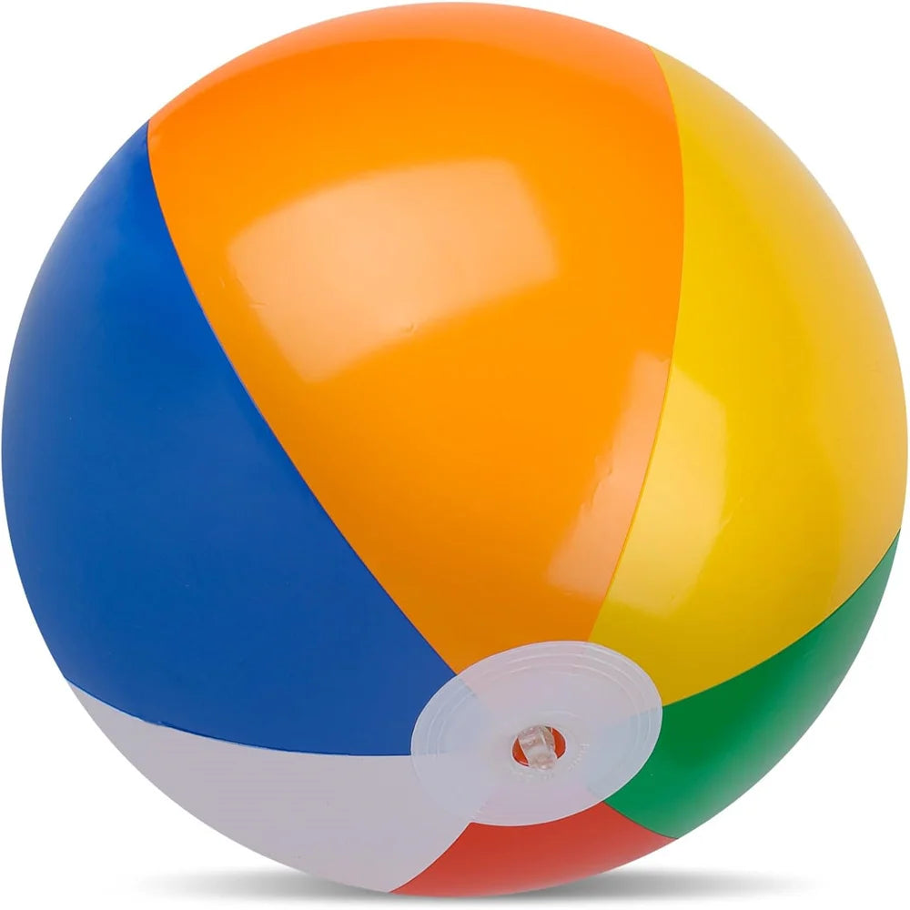 Inflatable Beach Ball 40CM Colorful Jumbo Pool Toys Balls Clear Swimming Pool Water Beach Toys Outdoor Summer Party Favors