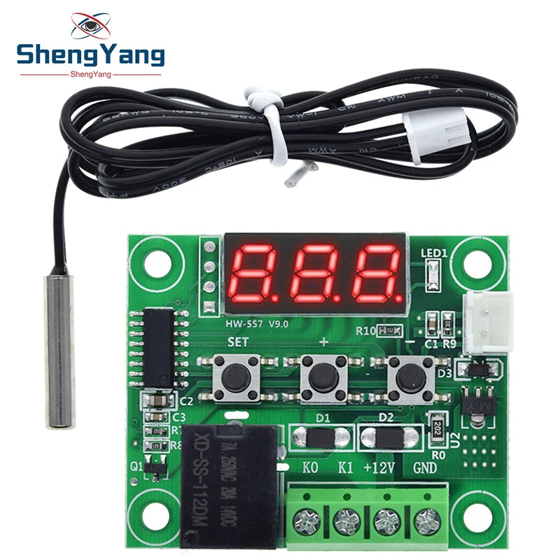 W1209 TZT DC 12V heat cool temp thermostat temperature control switch temperature controller thermometer thermo controller