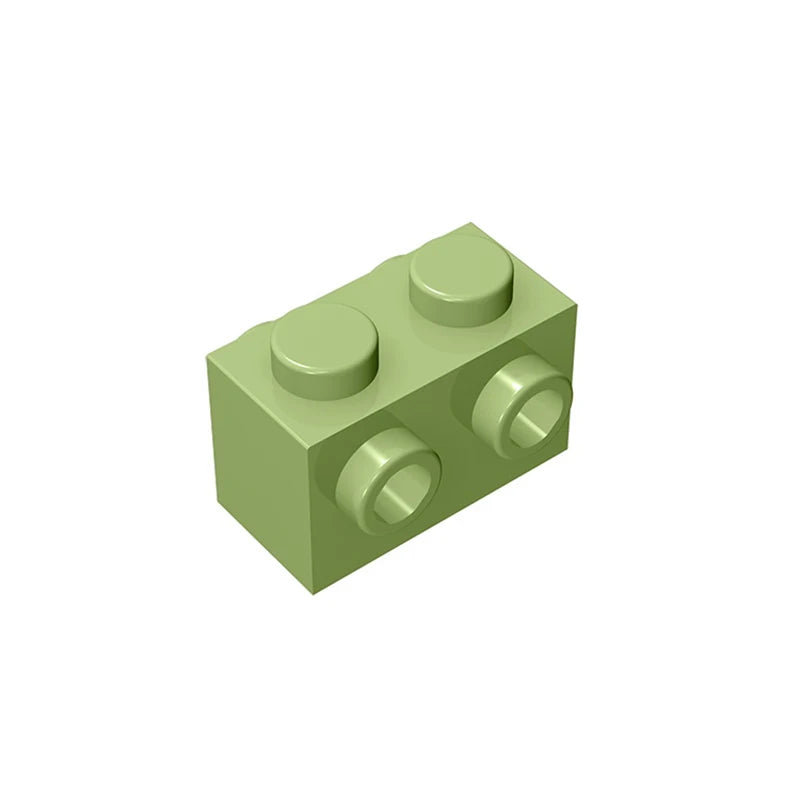 Gobricks 10PCS MOC Bricks 52107 1x2 for Building Blocks Parts DIY Educational High-Tech Parts Creativity Game Compatible Toys