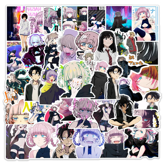 10/50PCS Call Of The Night Anime Stickers Kou Nazuna Sticker Waterproof Laptop Skateboard Motorcycle Guitar Phone Girls Decal