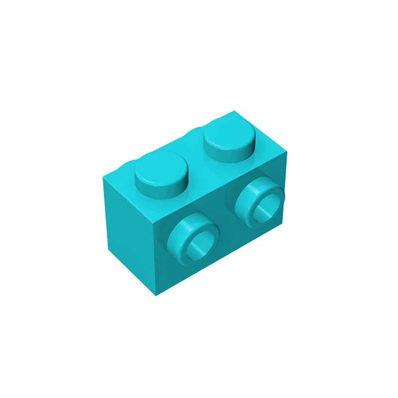 Gobricks 10PCS MOC Bricks 52107 1x2 for Building Blocks Parts DIY Educational High-Tech Parts Creativity Game Compatible Toys