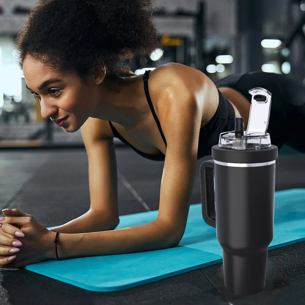 30oz Tumbler Flip Straw Lid Leakproof Concealed Straw Cup Replacement Cover Dust-proof Splash Resistant Cup Topper Lid Gym