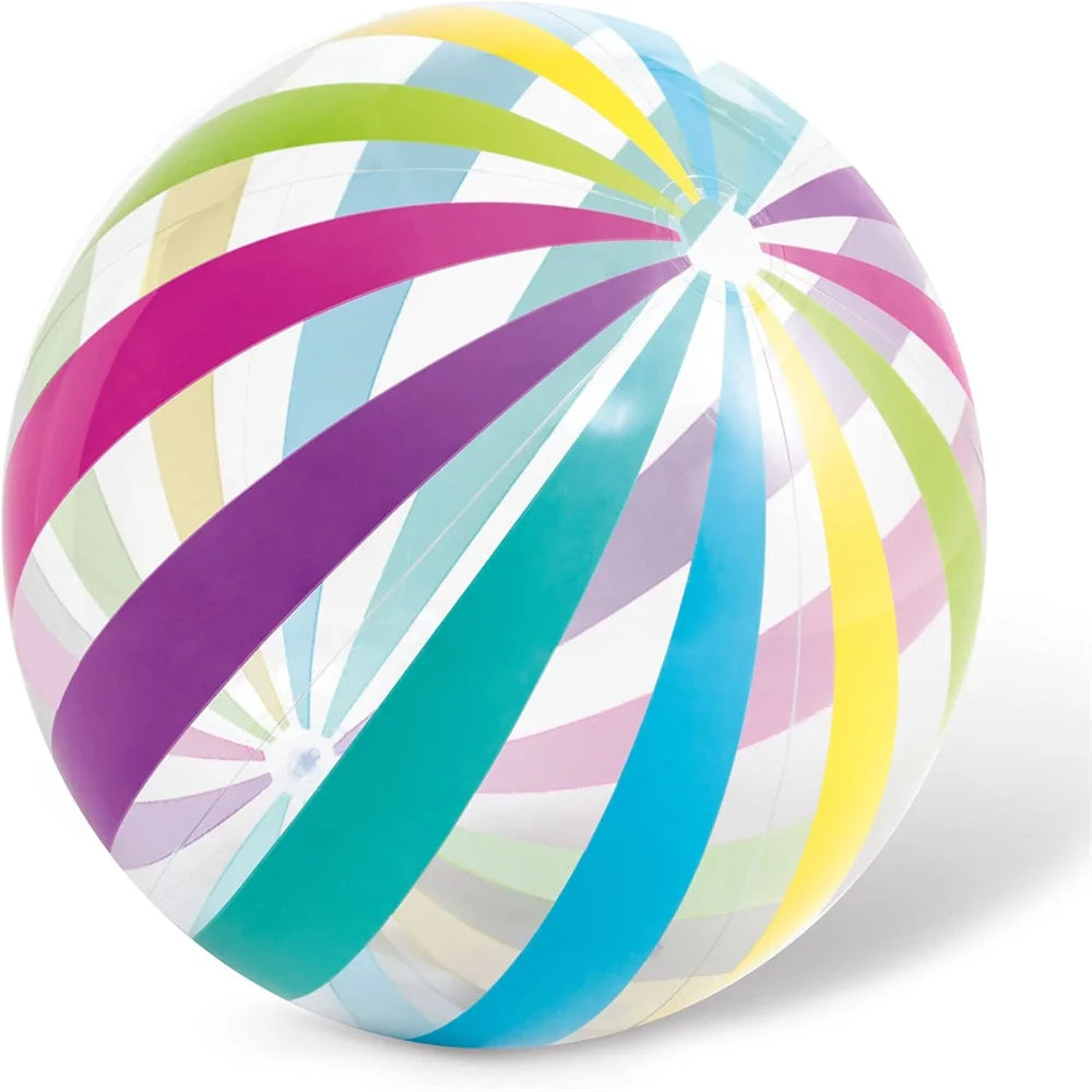 Inflatable Beach Ball 40CM Colorful Jumbo Pool Toys Balls Clear Swimming Pool Water Beach Toys Outdoor Summer Party Favors