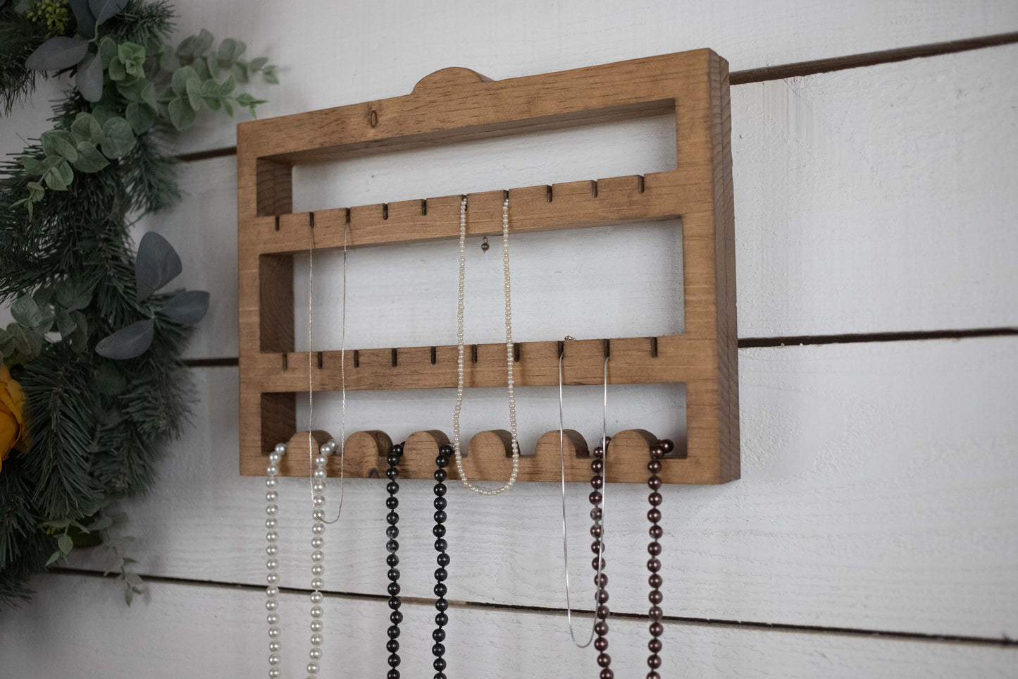 Jewelry Storage, Wall Mounted Necklace Holder, Hanging Jewelry Display-4