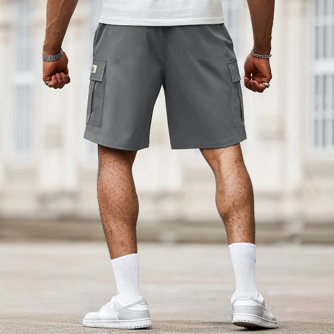 Man Cargo Shorts Casual Shorts for Outdoor Work Hiking Travel Durable Lightweight Multi Pocket Comfortable Fit