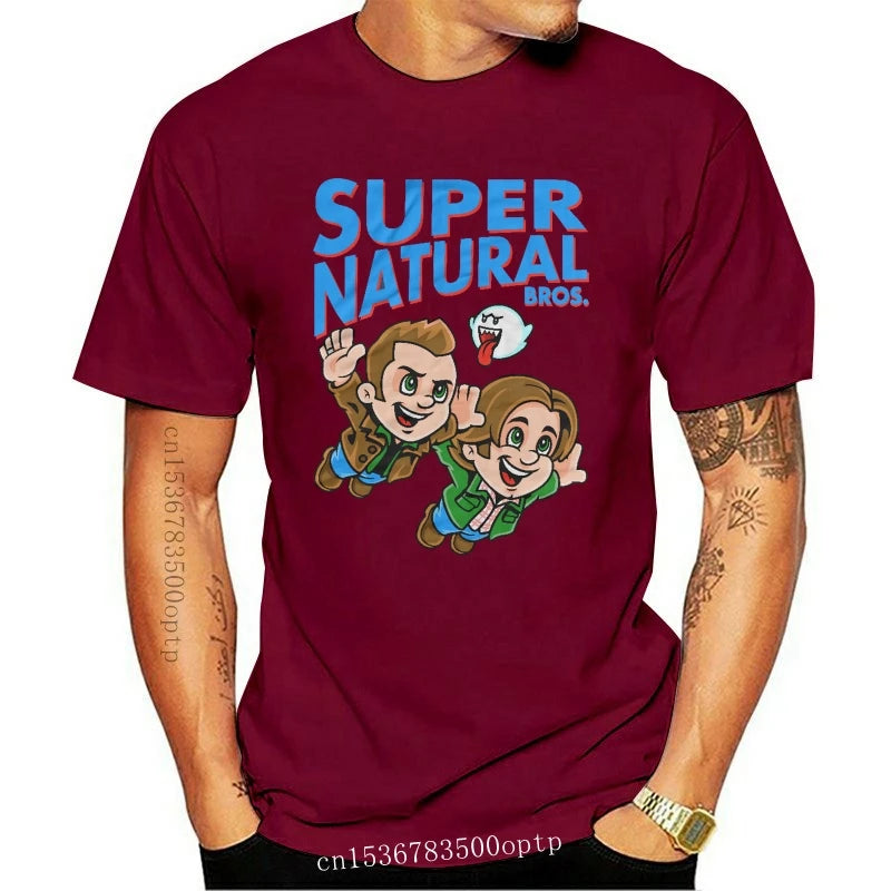 New Supernatural T Shirt Super Natural Bros Tri Blend Funny T Shirt Black Navy Men