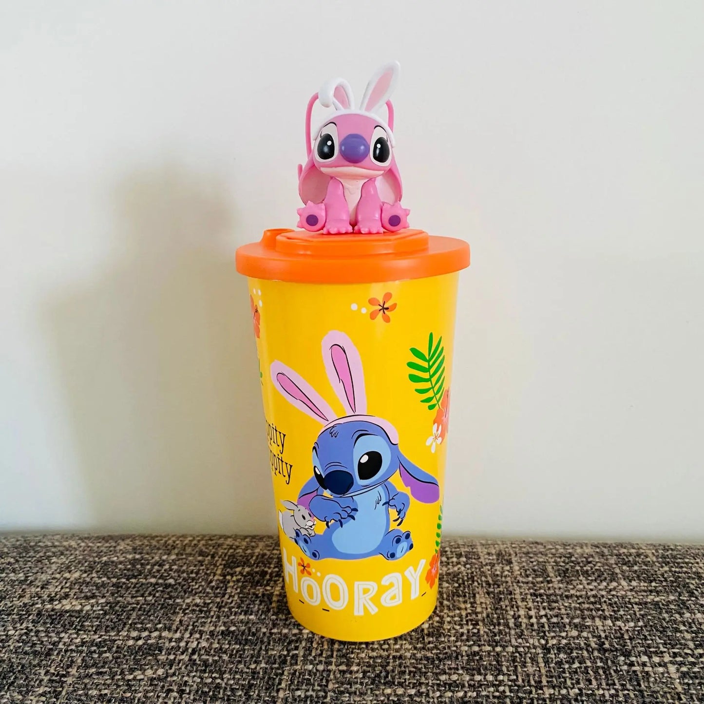 Lilo & Stitch Movie Stitch Cup Tumbler Popcorn Bucket Exclusive Cinema Collectible Decoration Model Christmas Fans Toys Gifts