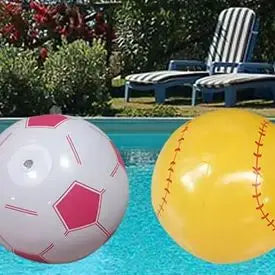 PVC Inflatable Football Baseball Basketball Volleyball Happy Summer Beach Party Decorations Swimming Pool Inflatable Toy Ball