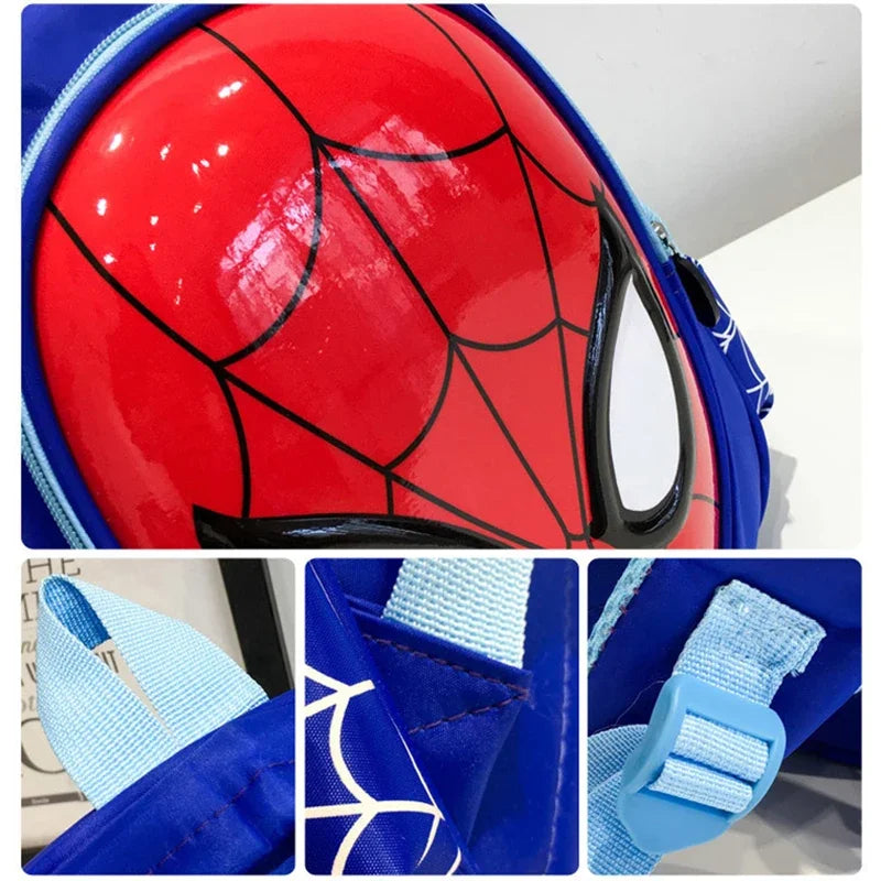 Cartoon Spider Man School Bag 3D Stereo Superhero Pattern Boy Backpack Children Kindergarten Backpack Cute Boys Children Gifts