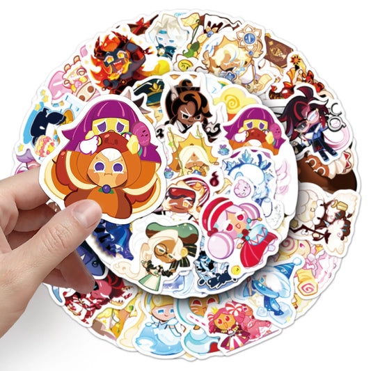 10/50PCS Game Cookie Run Kingdom Graffiti Stickers Cartoon Cute Personality Creative Decoration Desk Phone Case Decal Kids Toy