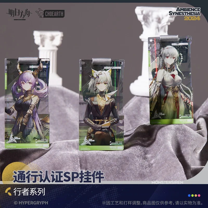 Original Hot ACG Goods  Arknights Pass Certification SP ACG Pendant Traveler Collection Toys Anime Peripherals Gifts For Kids