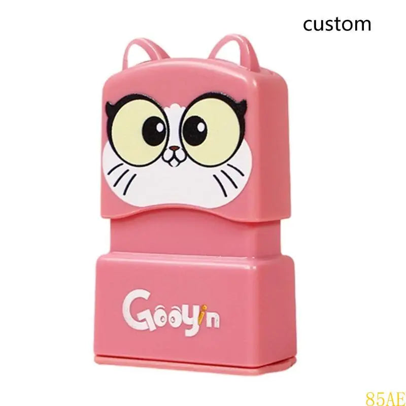 85AE Baby Name Seal Create Unique Patterns for T-Shirt Uniform Bag Books Name Stamp for Kids