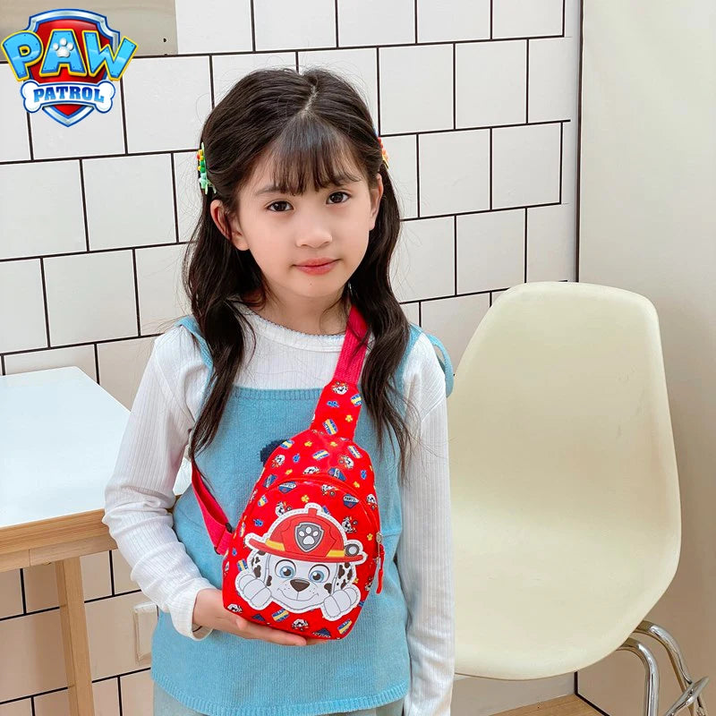 Paw Patrol Children's Chest Bag Cute Cartoon Crossbody Bag Chase Marshall Messenger Shoulder Handbag Purse Backpacks Gifts
