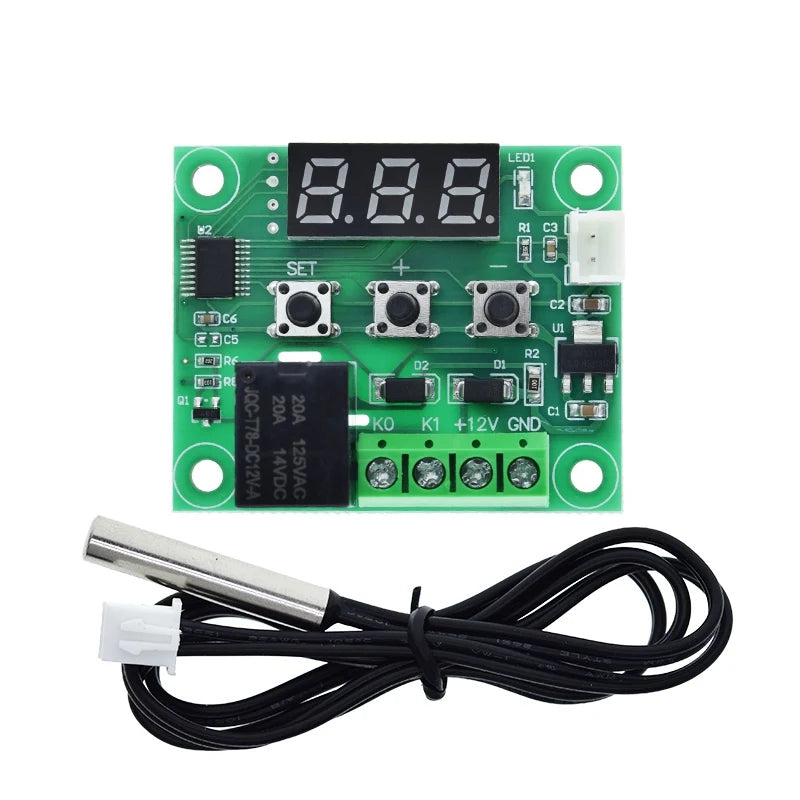 W1209 TZT DC 12V heat cool temp thermostat temperature control switch temperature controller thermometer thermo controller