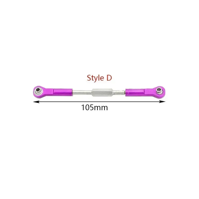 CNC Machined Aluminium Alloy Steering Rod RC Linkage Servo Rod Replacement accessory for HSP 94111 / 94188 RC Car upgrade