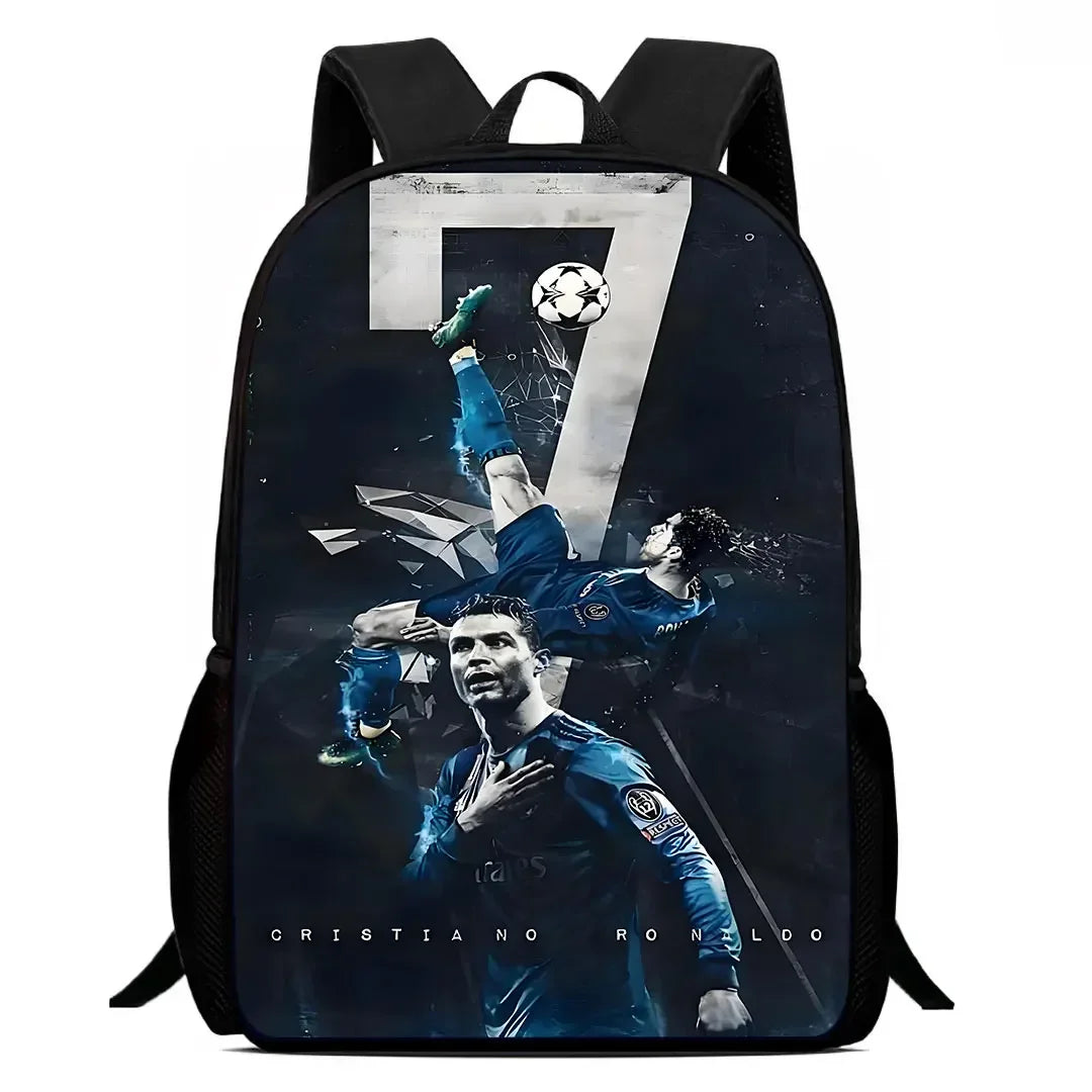 Mochila C-CR7 Child Backpack With Shoulder Bags Pencil Bags School Bags ,Cartoon Football Star School Bags Set for Boys Girls