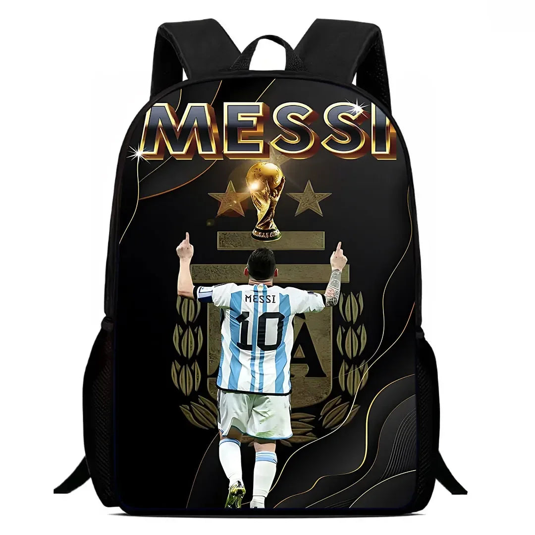 Mochila C-CR7 Child Backpack With Shoulder Bags Pencil Bags School Bags ,Cartoon Football Star School Bags Set for Boys Girls