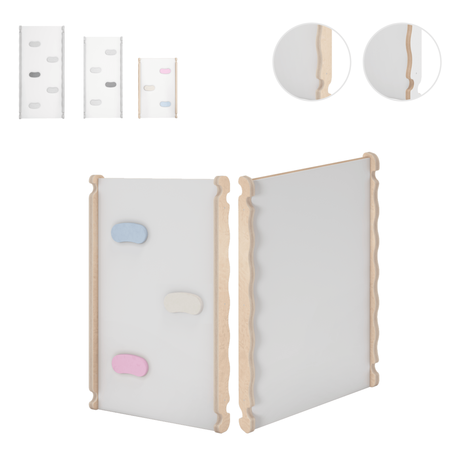 MAMOI® Wooden slide for climbing frame, Indoor baby gym accessories for kids, Small and big toddler slide for climbing triangle, Outdoor child's slides for garden, Childrens montessori toys-0