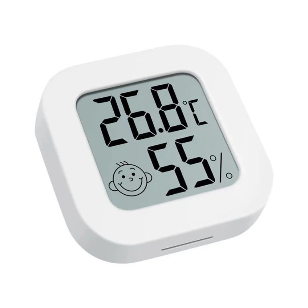 smiley face model thermo-hygrometer LCD Digital Display Temperature and Humidity home