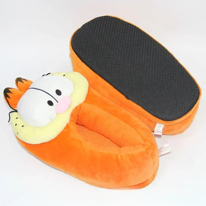 Kawaii Garfields Plush Slipper Cotton Slippers Cosplay Anti-slip Home Shoes Winter Comfortable Cotton Shoes Couple Casual Shoes