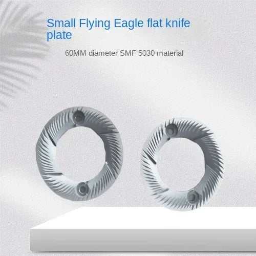 Hot SellingThe Titanium Coating Coated 60mm 59.5mm Coffee Grinder Coffee Bean Flat Wheel Burr Mill Knife Flat Burr Blade Grindin